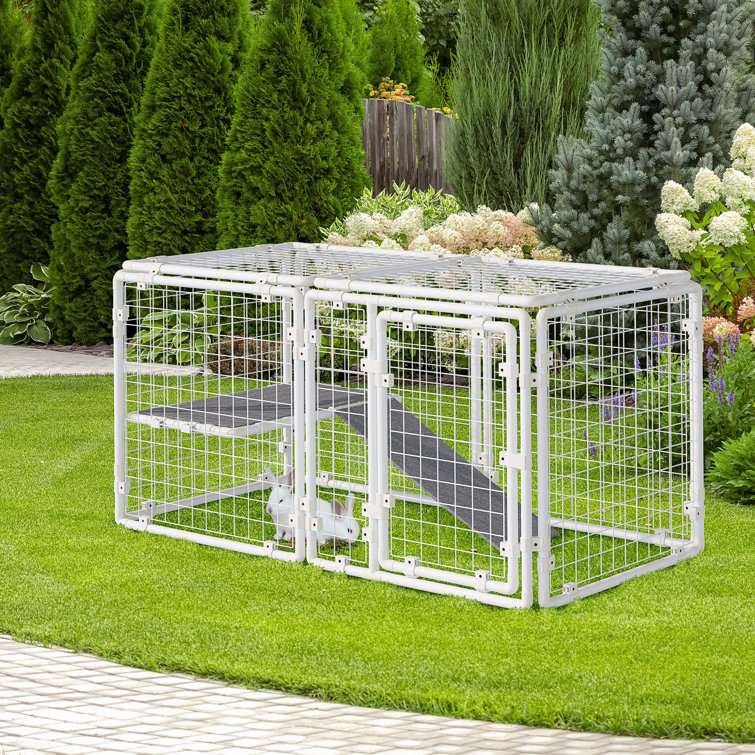 Pawhut Weather Resistant Rabbit Run with Ramp & Reviews Wayfair.co.uk
